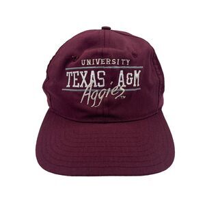 Vintage Texas A&M Aggies Spellout Script Hat Cap Designer Award